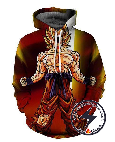 Dragon Ball Z -SSj Goku 3D - Hoodies